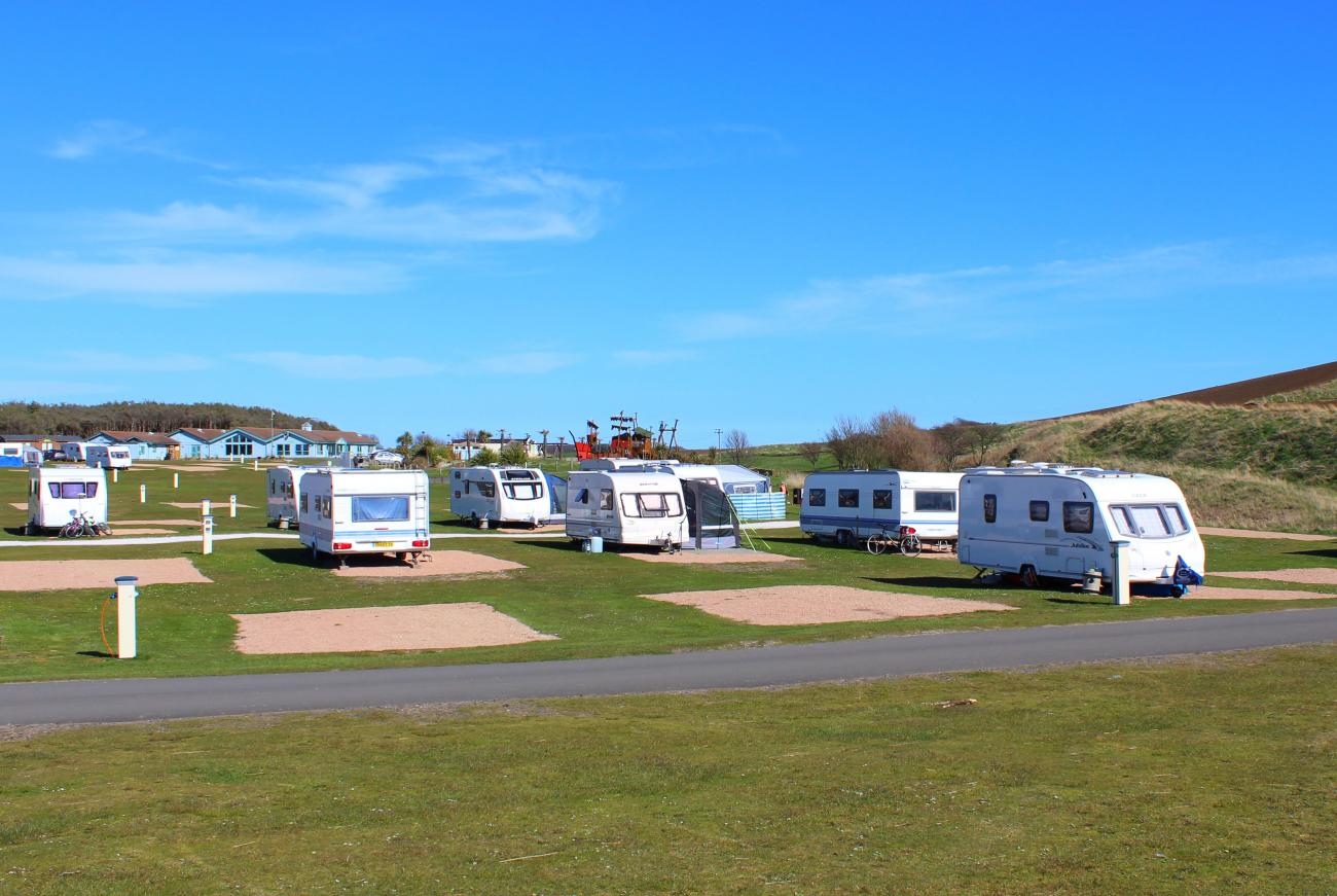 Touring pitches at Elie in Fife Abbeyford Leisure